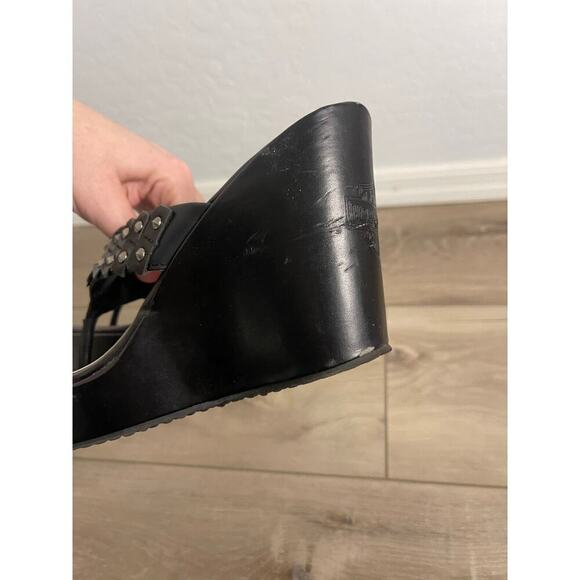 Harley Davidson circa 2010 Wedge Sandals - Picture 4 of 9
